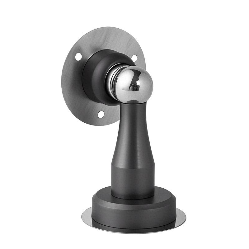 Magnetic Stainless Steel Door Stopper - Anti-Collision Wall Mount, No-Drilling, Strong Magnet for Indoor Use.