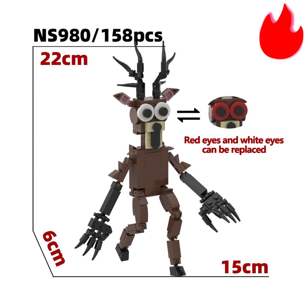 Non-Toxic 99 Nights In The Forest Deer Building Blocks Set 99 Nights In The Forest Deer Blocks For Children Christmats Toys Birthday Gifts