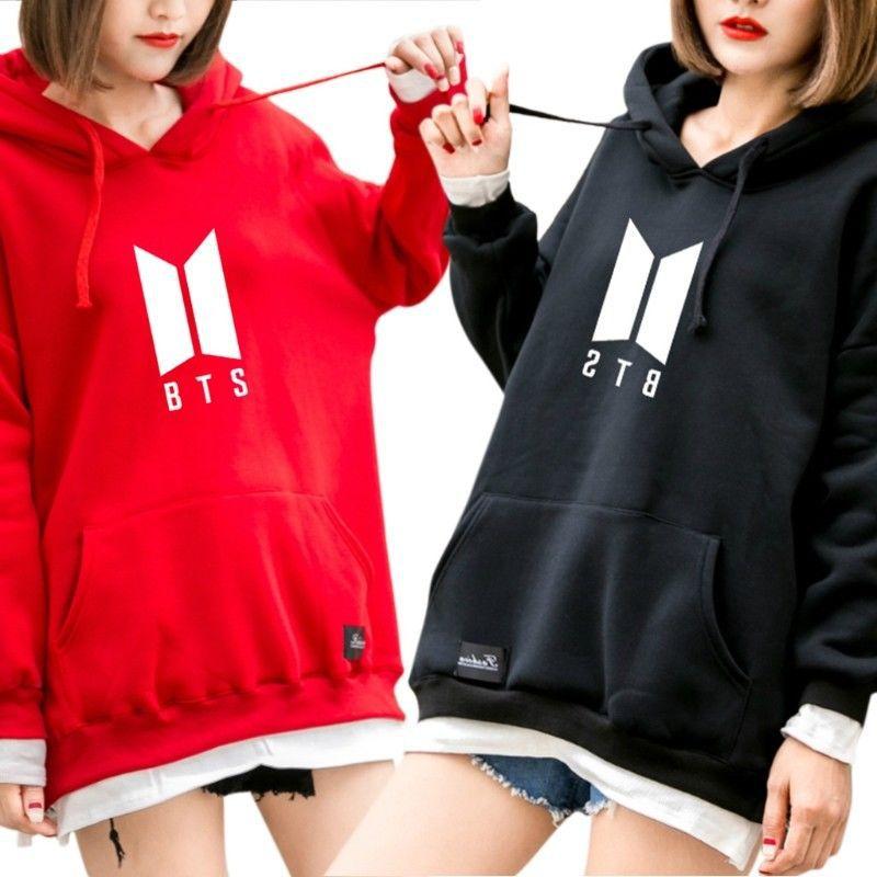 Sweat à capuche BTS Bangtan avec design patchwork élégant et poche spacieuse
