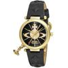 Vivienne Westwood Orb II Watch, Black Dial, Calfskin Leather, VV006BKGD, Women's