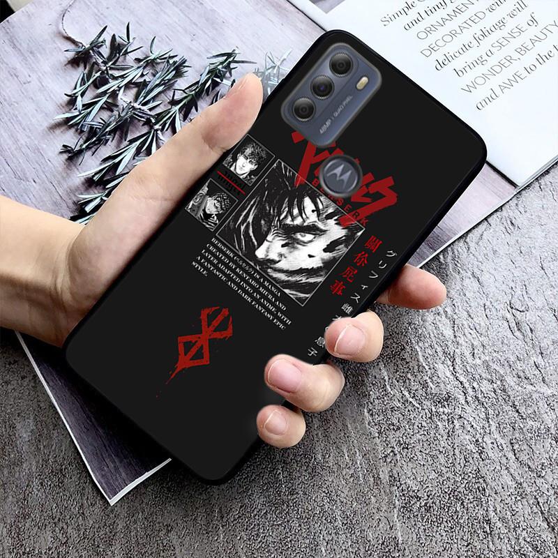 Berserk Guts Phone Case For Motorola Moto G Stylus 5G G Play G Power G 5G G Pure E20 E32 E40 E13 Edge 50 Pro 50 Fusion