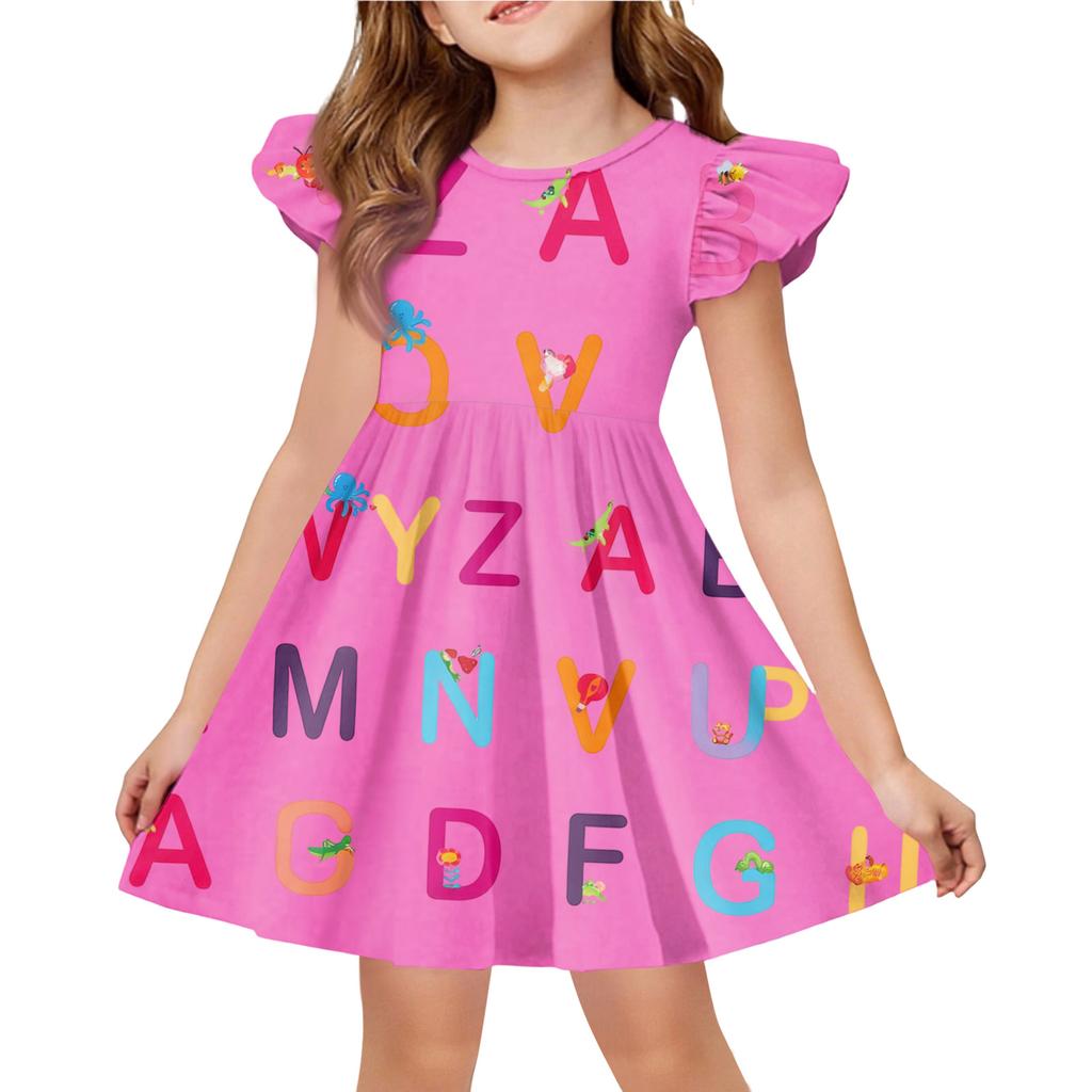 Children's Fashion Casual Flying Sleeve Dress