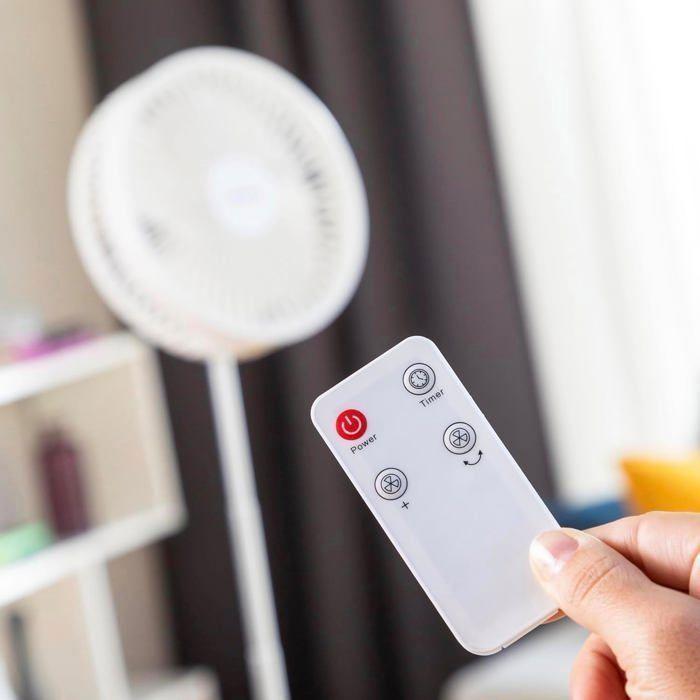 Tragbarer 3-in-1-Ventilator - CELLUSTOP - USB wiederaufladbar - Faltbar - Leise - 4 Geschwindigkeiten