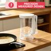 4-Cup Batter Mixing Jug Dispenser with Squeeze Handle Portion Control Non-Drip Pouring for Pancakes Waffles Cupcakes Crepes Mini
