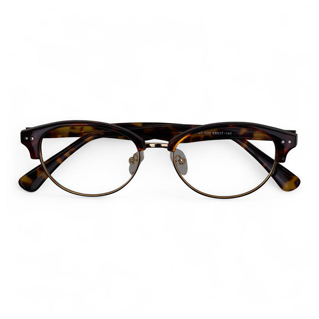 Adije Orlan (Leopard) La1051 Eyeglass Frames Half-Rim