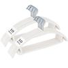 ATOKA White Non-Slip, Anti-Slip Hangers, 20-Pack, Slim, Lightweight, Velvet,