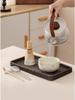 Japanese Forget-Me-Not Ceramic Matcha Bowl Set with Whisk & Spoon - Inspired by Song Dynasty