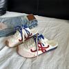 Sheepskin Wang Yibo Same Shoes, Leather Inner Height Increase Bag Head Half Slippers Women's Pair Lace-up Bag Head Casual Moral Training Shoes
