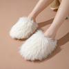 Ins dlouhé vlasy taška hlava bonbónová barva bavlněné pantofle domácí plyšové pantofle vnitřní plyšové pantofle
