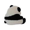 Panda Plush Pillow Blanket: Cute Cartoon Sofa Cushion & Office Backrest.