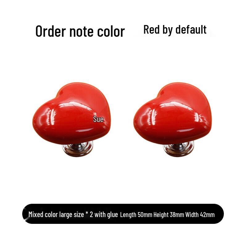 Heart-Shaped Universal Toilet Flush Button and Lid Lifter