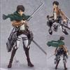 Attack On Titan Figma 15cm PVC Aksiyon Figürü Modeli Levi Eren Mikasa