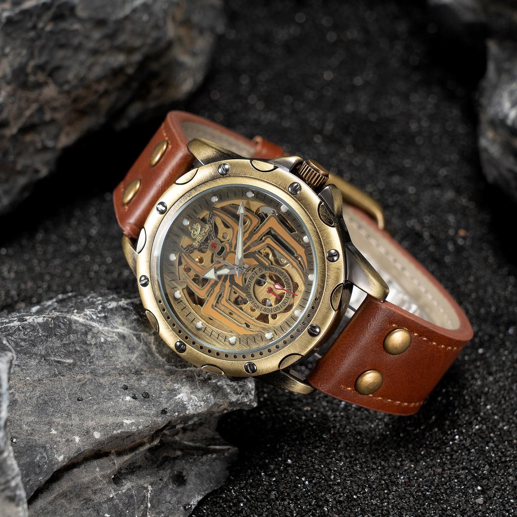 Fashionable Men's Watch Hollowed Out Luminous Tourbillon Fully Automatic Mechanical Movement Mechanical Watches reloj automático