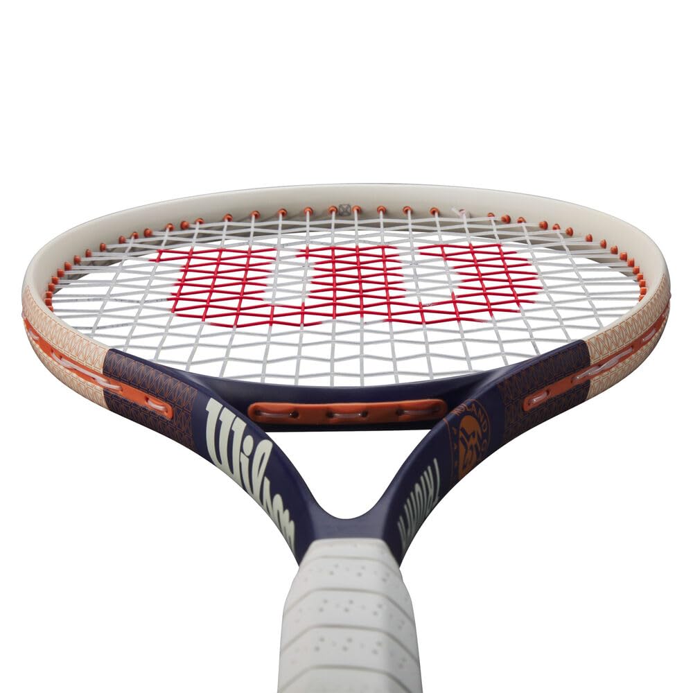 Wilson Hard Tennis Racket [Pre-strung] Roland Garros Triumph Grip Size 2, Beige, WR168710U2