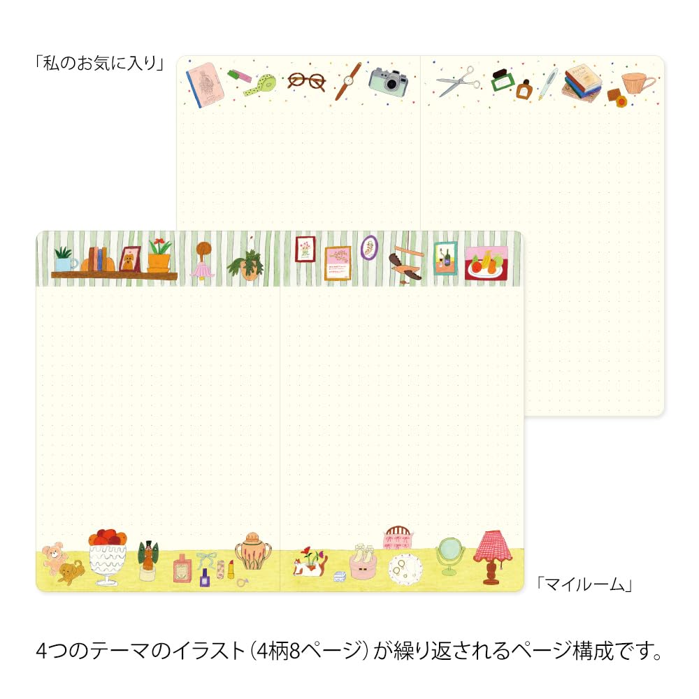 Midori Notebook Yurulog My Life Pattern B6 15355006