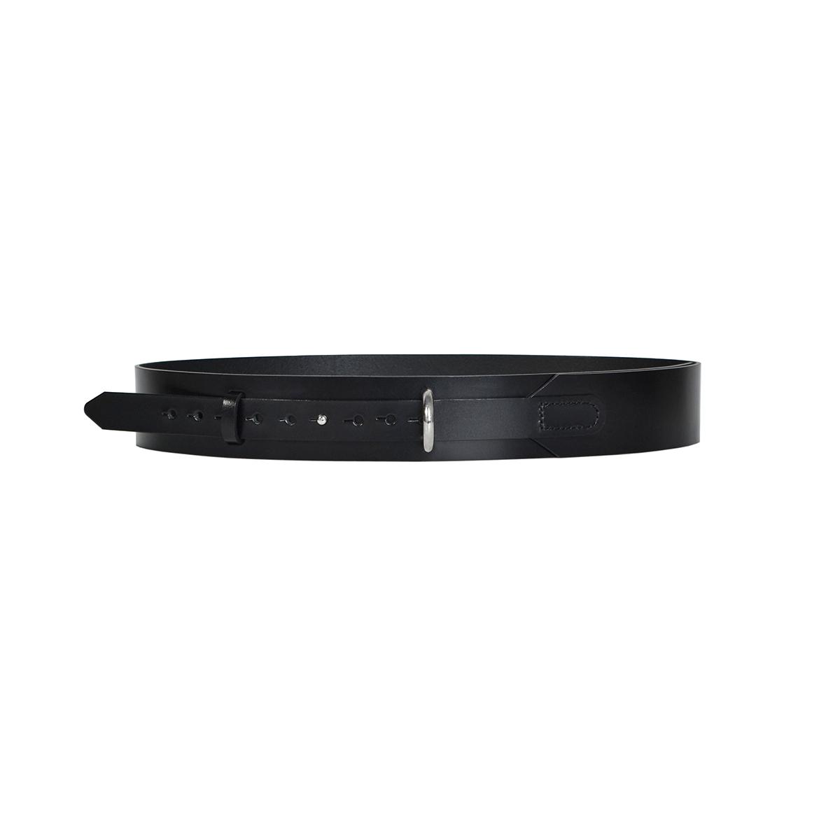 

Ladies Black Waist Belt, Waist Restraint Belt, Silver Buckle Decorative Belt, Daily Wear Belt