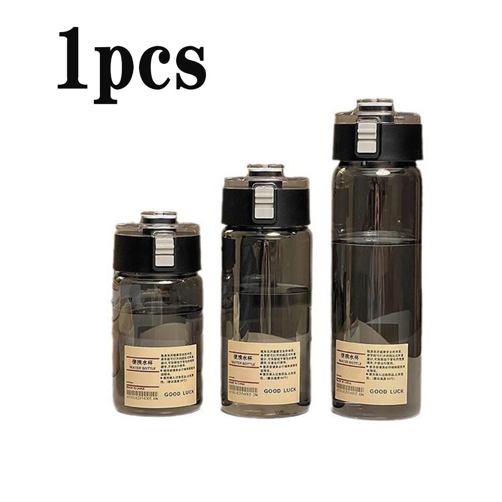 350/800ml Portable Plastic Water Bottle Transparent Outdoor Leak Proof Minimalist Cup For Camping Gym Travel With Handle Cups