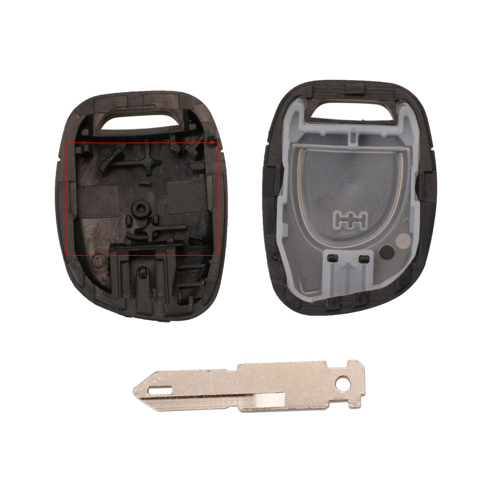 

jingyuqin дистанционный необрезанный лезвие чехол для ключа RENAULT Twingo Clio Kangoo 2005 Master 1 кнопка бесключевой доступ брелок чехол бистр