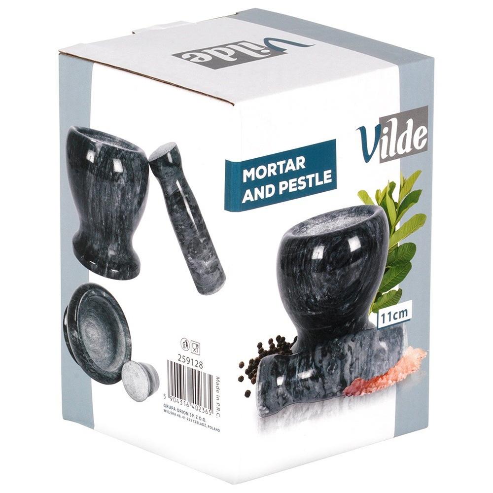 Black metal pot stand RADKA 22.5 cm