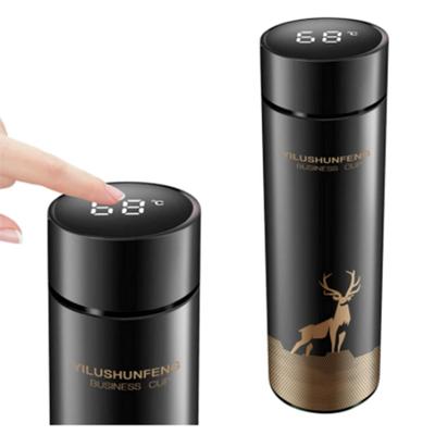Cute Intelligent Temperature Display Stainless Steel Thermos Insulation Cup Coffee Cup Vacuum Bottle Smart Water Bottle