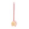 Long Handle Exfoliating Shower Brush Soft Body Scrubber Double Sided Back Cleaning Dirt Remover Massage Bathing Skin Care