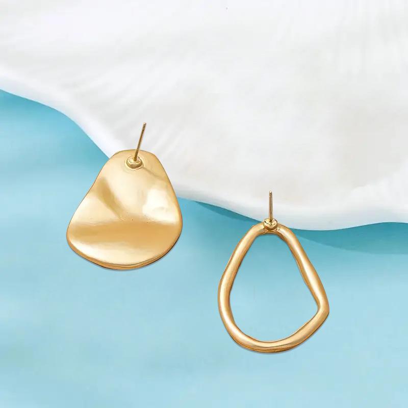 Irregular Special-shaped Silver Stud Earrings Trendy Versatile Personality Trendy Women's Earrings