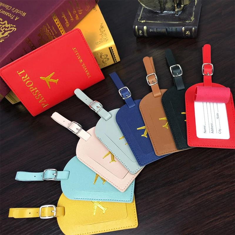 Etiqueta de Bagagem Fofa de Couro PU para Homens e Mulheres Etiqueta de Endereço para Mala Etiqueta de Identificação de Nome e Endereço para Mala de Embarque Acessório de Viagem