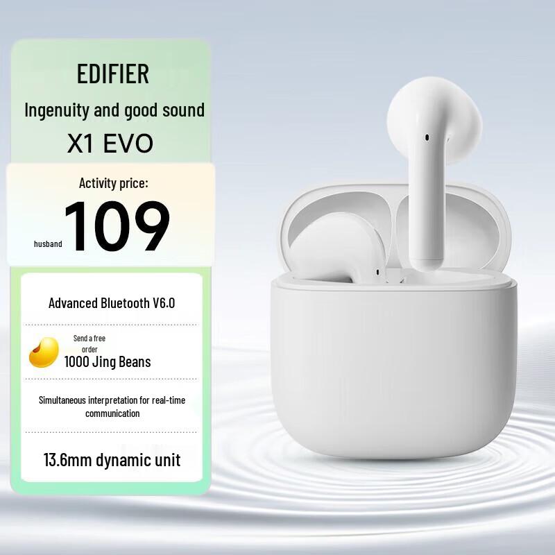 EDIFIER X1 Evo True Wireless Bluetooth Earbuds with AI Translation