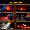6X LED Road Flares Emergency Disc Safety Roadside Warning Flashlight Worklight