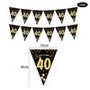 30th 40th 50th 60th Birthday Decorations Number Balloons Birthday Hanging Banner Flags for Adult 30th Anniversary Supplies