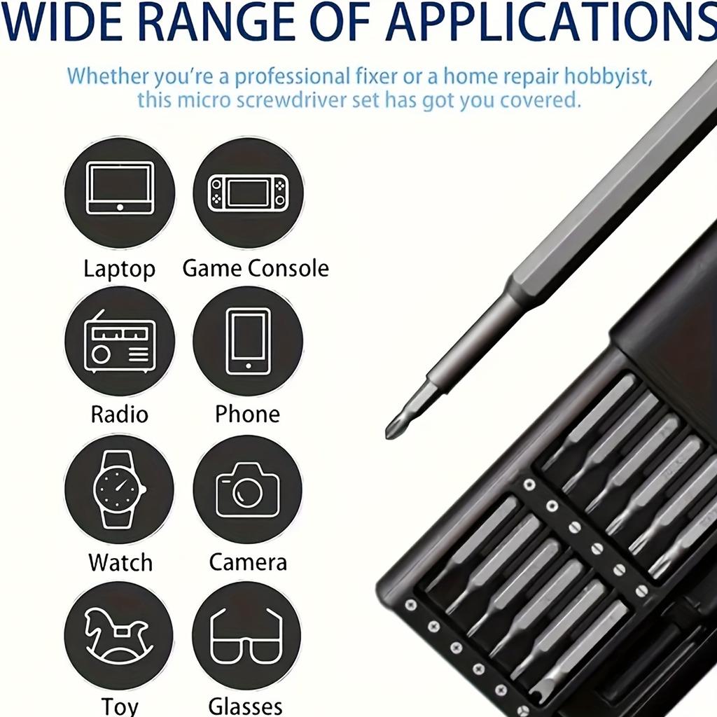 24 in 1 Small Screwdriver Set, Precision Screwdriver Set, Repair Tool Kit with Case Screwdriver Set for Electronics, Gameconsole