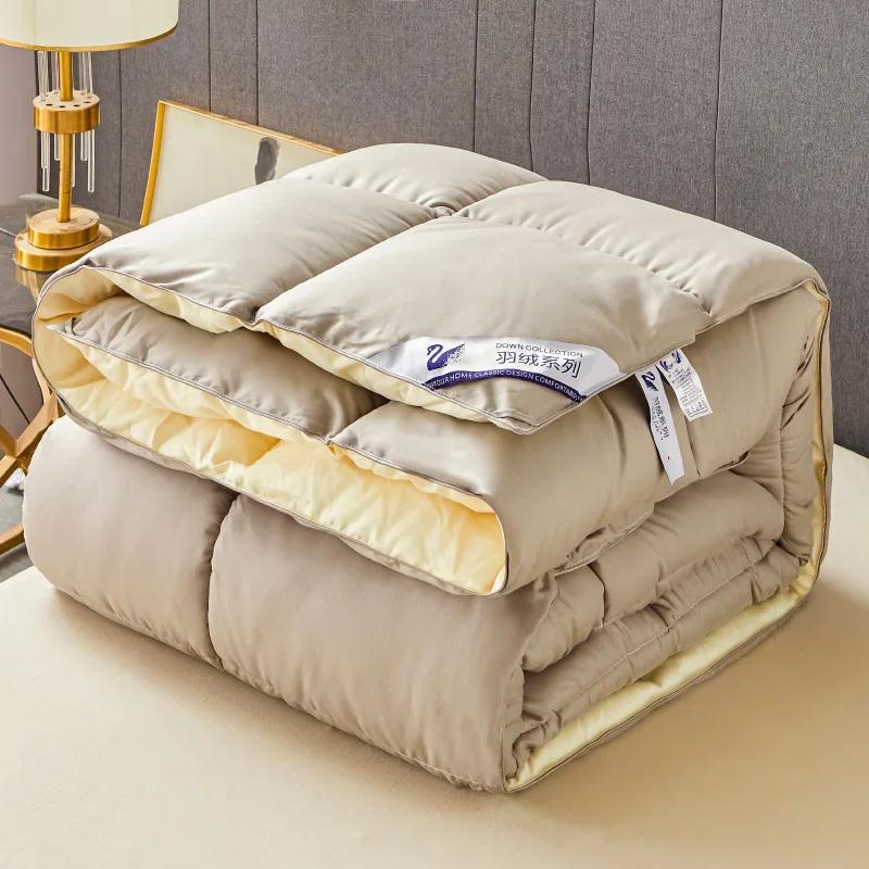 Kołdra hotelu pięciogwiazdkowego 95% biały puch gęsi Gruba Ciepła Kołdra Zimowa Kołdra Wiosenno-Jesienna Wkład Kołdry Kołdra do Akademika Studenckiego
