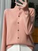 Women's Ruffle Wool Cardigan: Soft, Skin-Friendly, 100% Wool, Versatile Autumn and Winter Outerwear.