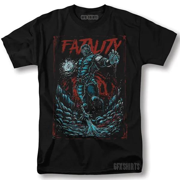 Fatality Mortal Kombat Shirt Subzero Scorpion Vintage Graphic Design Tshirt