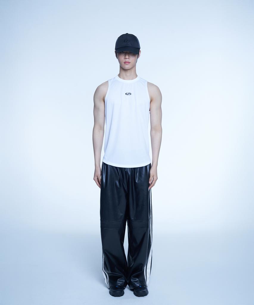 Hyeonpiteu Basic Mesh Sleeveless-[White]