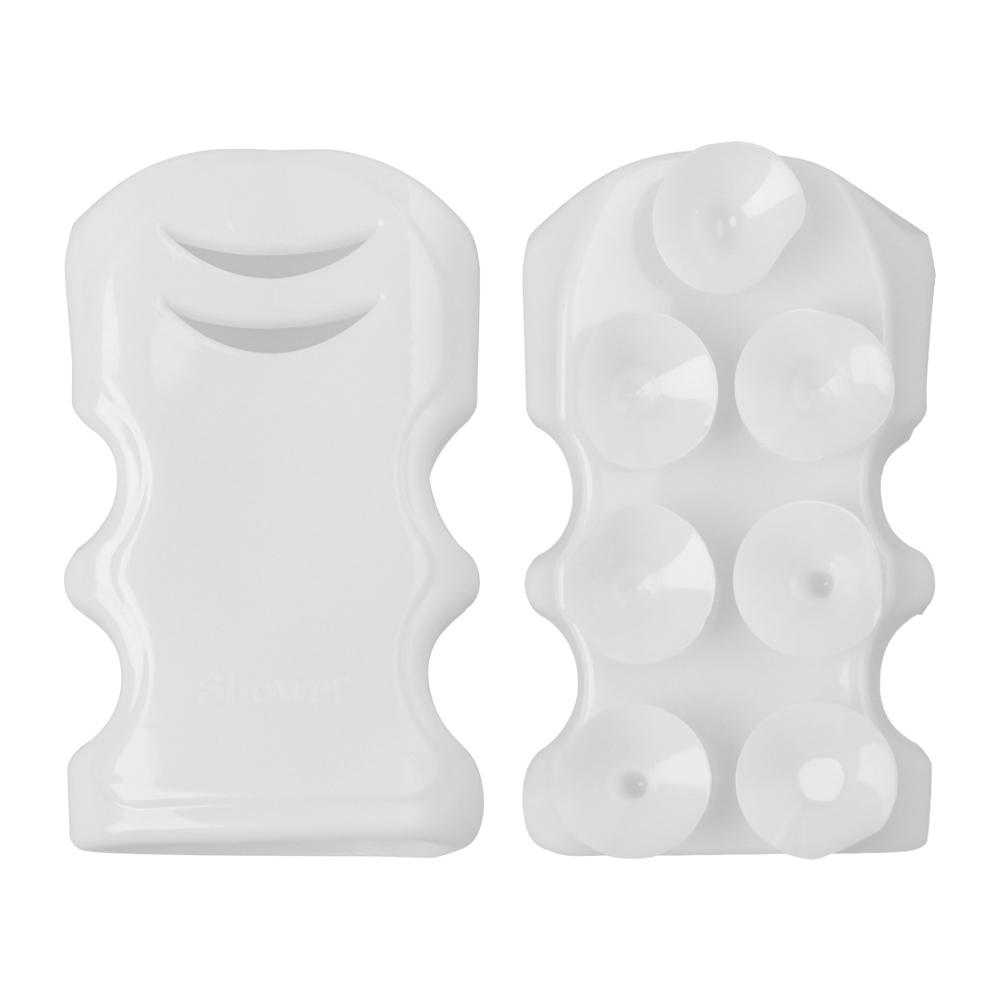 New Movable Shower Head Holder with Suction Cup Adjustable Reusable Silicone Punch-free Shower Holder Bathroom Hooks Accessories