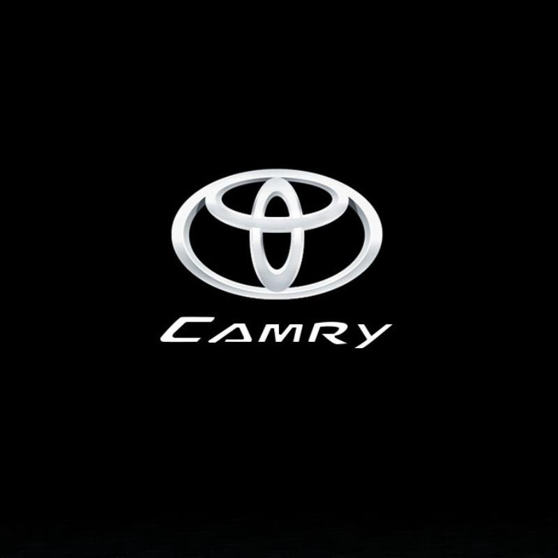 VTSJ3 2/4Pcs LED Car Door Welcome Lights Projector Ghost Shadow for Toyota Camry Highlander Land Cruiser Reiz Exterior Accessories