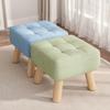 Footstools and Ottomans, Sofa Footstool, Foot Stools for Living Room, Outdoor Footstool with Solid Wood Legs, for Modern Home Living Room Bedroom