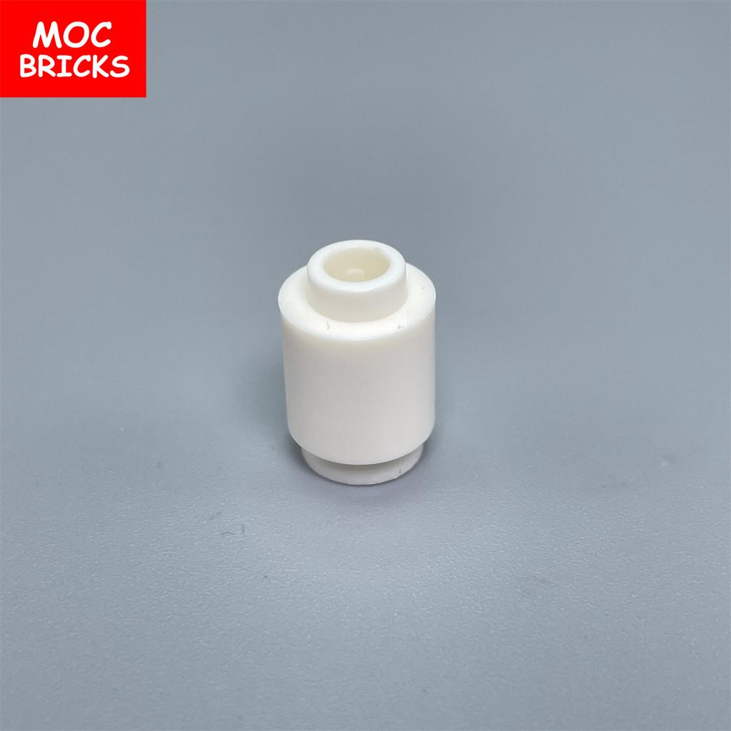 10pcs MOC Bricks Round Brick 1x1 Transparent Clear 3062 18860 30068 Educational Building Blocks Toys Kids Gifts