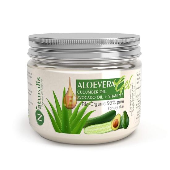 Naturalis Essence of Nature Aloe Vera Gel Raw (Cucumber and Avocado), 300g 300GM