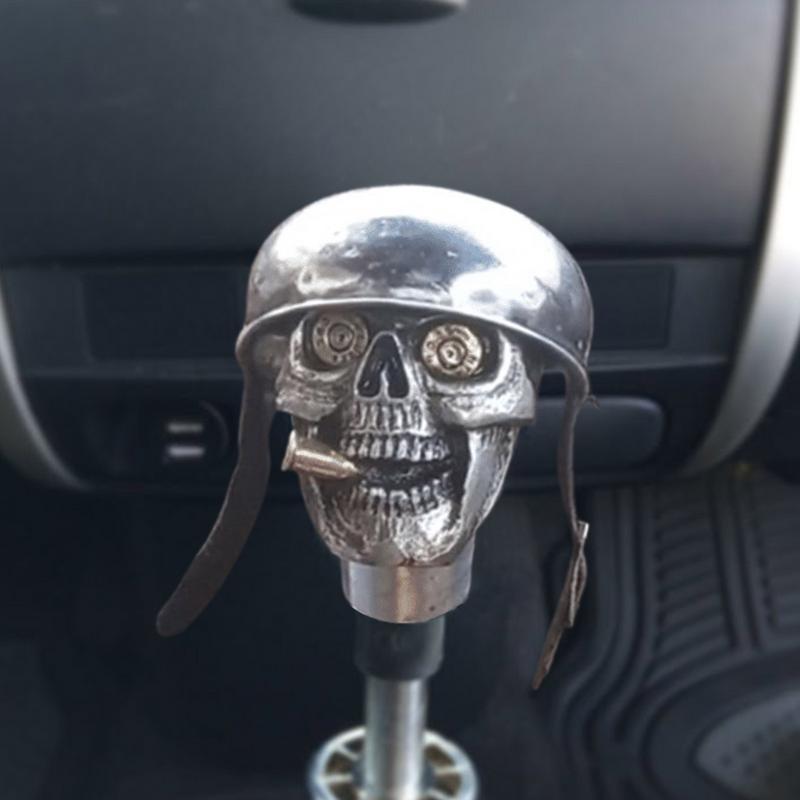 Creative Skull Gear Knob Skull Soldier Car Stick Shift Knob Handcrafted Stick Shifter Knob Alloy Handle Shifting Knob For Manual