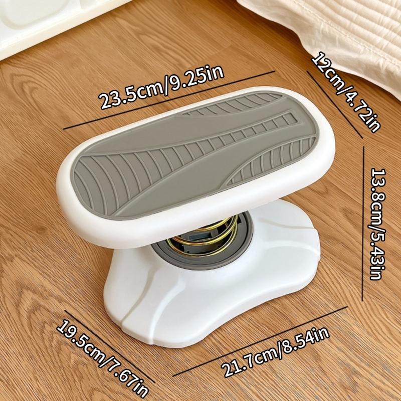 Exerciser Foot Stool with Adjustable Spring Sports Footstool Stable Nonslip Foot Rest for Desk Tables Toilet Study Rooms