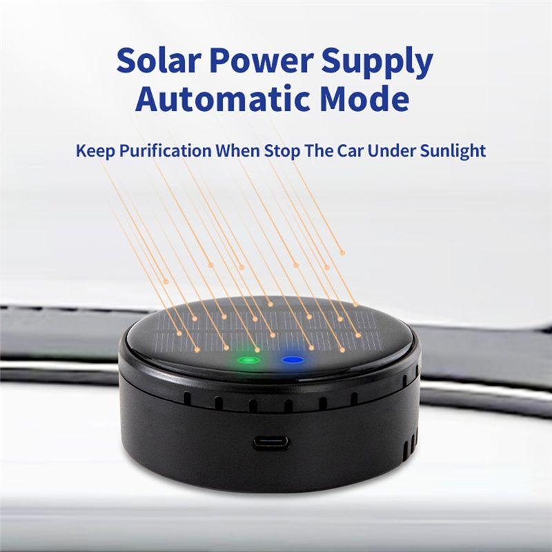 BT-Car Air Purifier Removes Odors, Formaldehyde, And Dust, With USB Plug In For Convenient Use And No Consumables Required