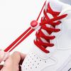 2Pair Round Snap Lock Flat Shoelaces Elastic Shoe Laces Without Ties Kids Adult Quick Shoelace Shoe Accessories
