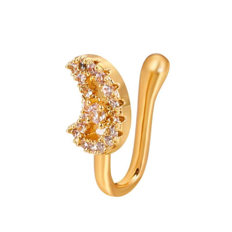 1Pc Non-Piercing Women And Girls Fake Nose Cuff Clip-On Nose Ring Nose Ring Cuffs