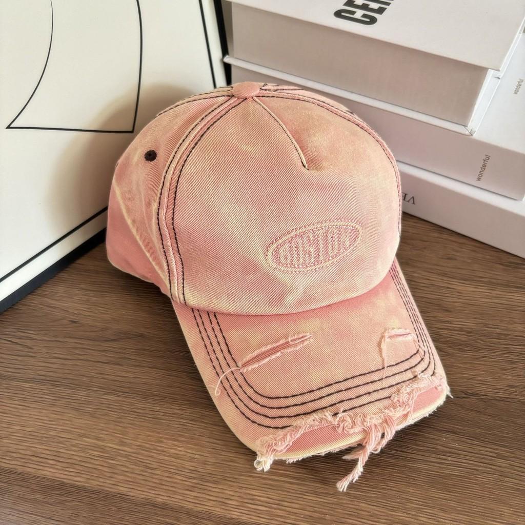 

Cowboy Baseball Retro Hat With Letter Print Design For Outdoor Casual Sports розовый