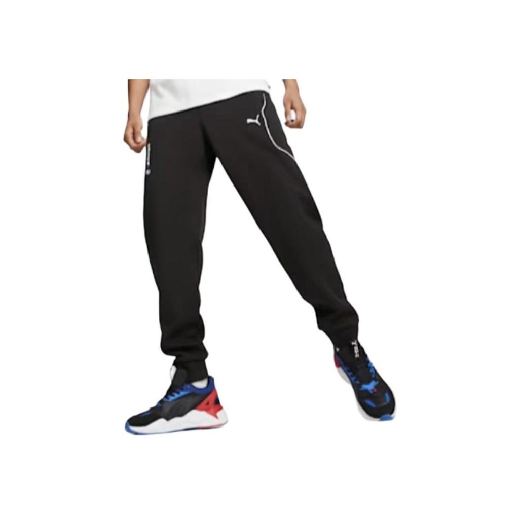 Puma Bmw M Motorsport Elastic Striped Cuffed Knit Joggers Men Joggers Black 624146-01
