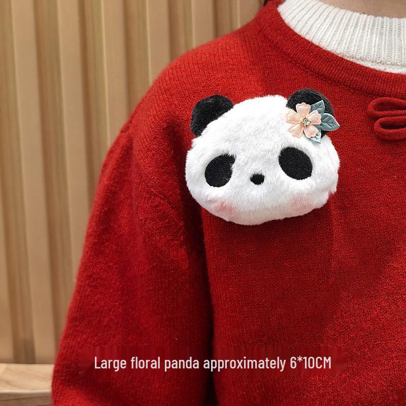 Adorable Red Panda Brooch: Cute Plush Backpack Pin for Students, Couples & Women - Perfect Birthday Gift