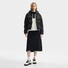 Fila White Casual Commuter Classic Simple Comfortable Versatile Stretchy Goose Down Warm Hooded Jacket Women Outerwear Black F11W543916FBK