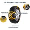 Car Tire Anti-skid Chains Thickened Beef Tendon Wheel Chain for Snow Mud Road